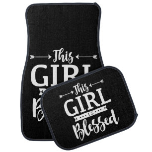 Girl Is Blessed Christian Mothers Day Car Floor Mat