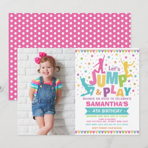 Girl Jump Birthday / Trampoline Party Bounce House