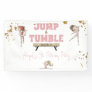 Girl Jump & Tumble Gymnastics Birthday Party Banner