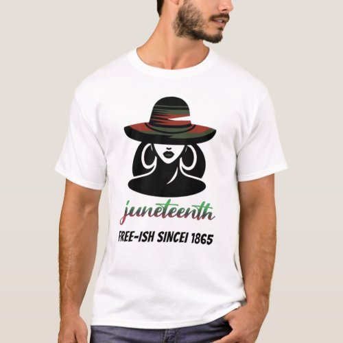  girl Juneteenth Free_ish Since 1865 Juneteenth  T_Shirt