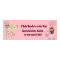 Girl Jungle Safari Baby Shower Banner