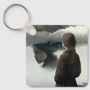 girl keychain