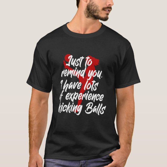 Girl Kicking Balls Empowering Women Play Football T-Shirt (Front)