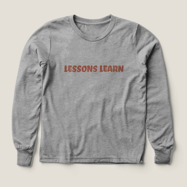 Girl/Kids Energy Flow Lessons Learn Long Sleeve  Tri-Blend Shirts (Design Front)