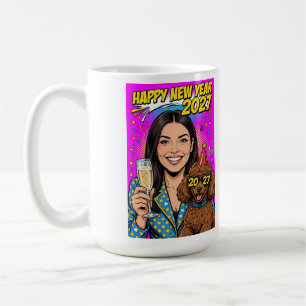 Girl kissing Poodle Puppy–Poodle Mom Coffee Mug