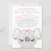 Girl Koala with Mask Drive By Baby Shower Invitation (Front)