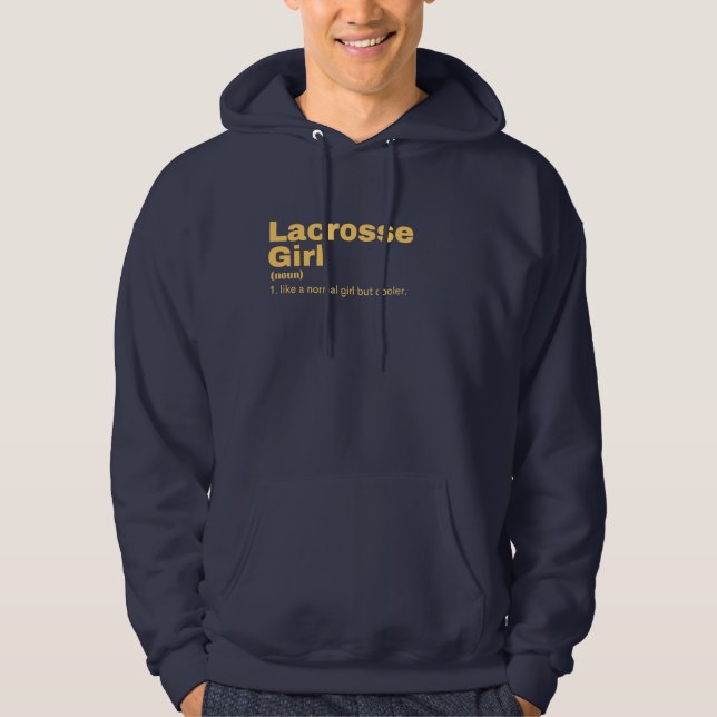 Girl - lacrosse hoodie (Front)