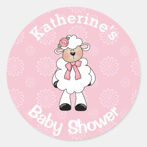 Girl Lamb Stickers