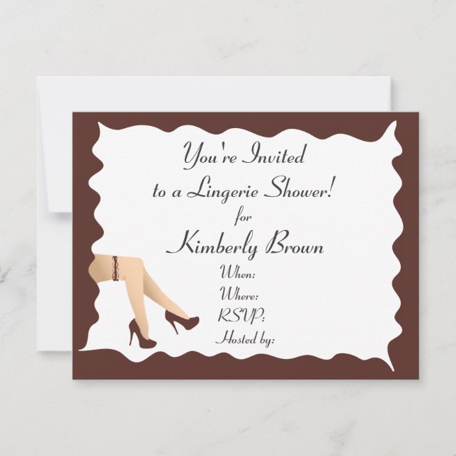 Girl Legs Bridal Shower Invitation (Front)