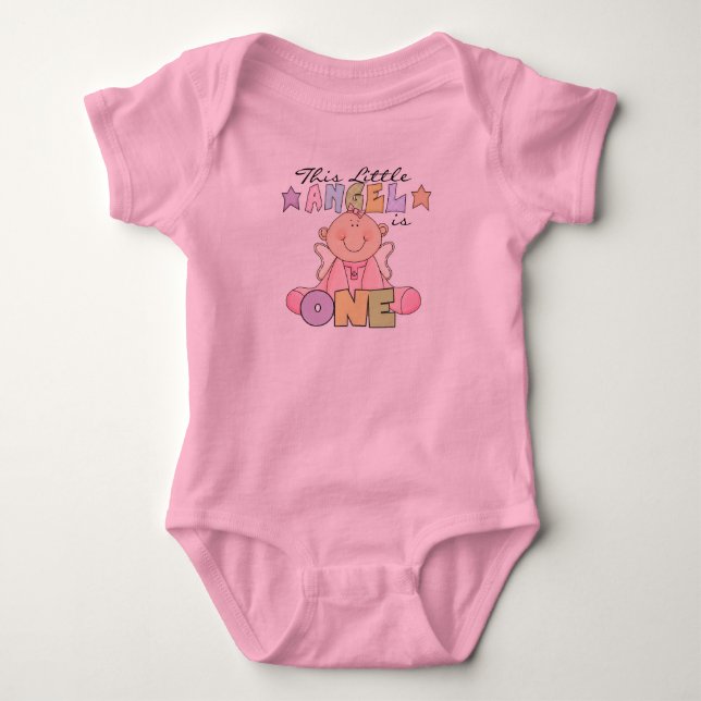 Girl Little Angel 1st Birthday Tshirts and Gifts (Front)