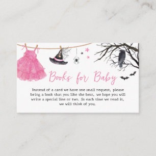 Girl Little Boo Halloween Pumpkin Books for Baby Enclosure Card