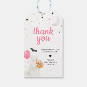 Girl Little Boo is Almost Due Favor Tags