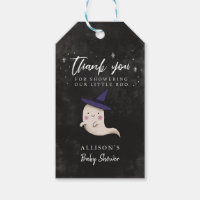 Girl Little Boo Theme Baby Shower Thank You Gift Tags