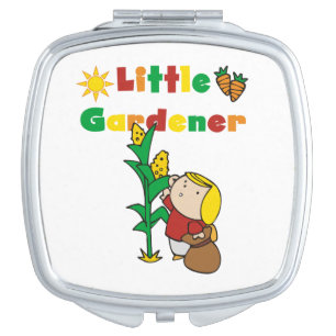 Girl Little Gardener Compact Mirror