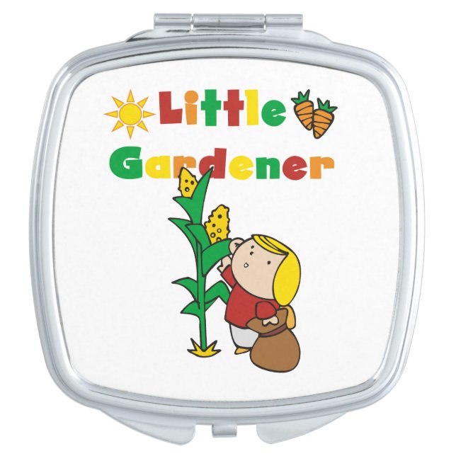 Girl Little Gardener Compact Mirror (Front)