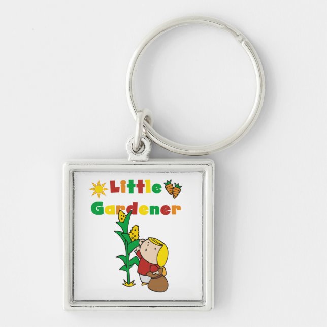Girl Little Gardener Keychain (Front)