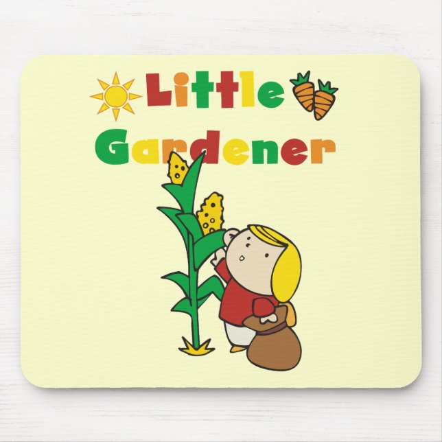 Girl Little Gardener Tshirts and Gifts Mouse Pad (Front)