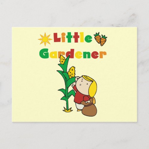 Girl Little Gardener Tshirts and Gifts Postcard