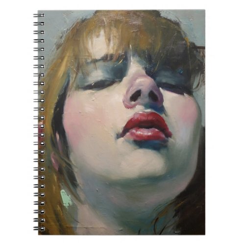 Girl Looking Down by Malcolm T Liepke Notebook