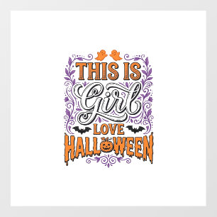Girl Love Halloween Vintage Cute Spooky Shirt Desi Floor Decals