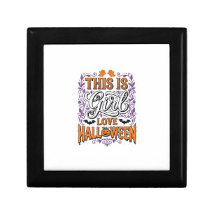 Girl Love Halloween Vintage Cute Spooky Shirt Desi Gift Box