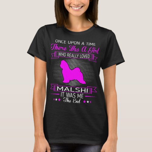 Girl Loved Malshi Pet Lovers Gift T_Shirt