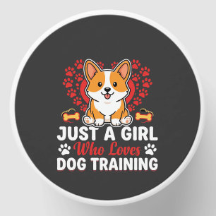 Girl Loves Dog Training Corgi Mini Candle Favors