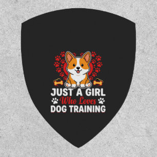 Girl Loves Dog Training Corgi Patch