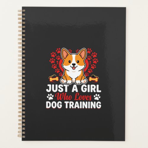 Girl Loves Dog Training Corgi Planner