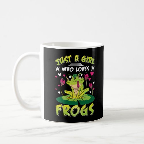 Girl loves Frogs Daughter Kawaii Frog Lover Coffee Mug