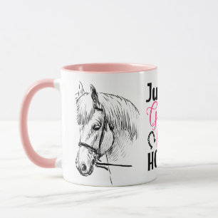 Girl Loves Horses - Cute Horse Lover Mug