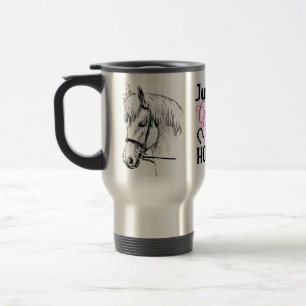 Girl Loves Horses - Cute Horse Lover Travel Mug