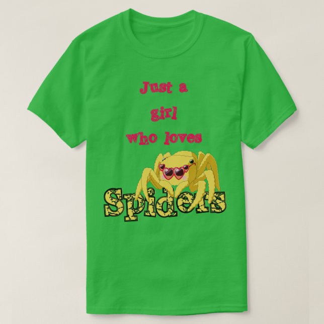 Girl Loves Spiders Tarantula Gift For Women 2 T-Shirt (Design Front)