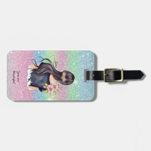 Girl Luggage Tag