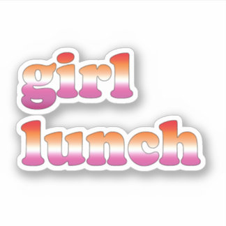Girl Lunch Lesbian Sticker