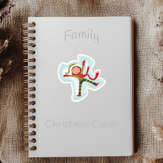 Girl Making A Snow Angel Sticker (Creator Uploaded)