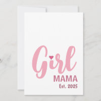 Girl Mama Est. 2025 New Mom Gift