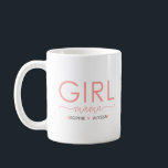 Girl Mama Personalized With Daughter's Names Coffee Mug<br><div class="desc">Girl mama mug personalized with your the name of your daughter(s). Perfect gift for Mother's Day or new girl mamas!</div>