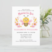 Girl Mama to Bee Baby Shower Invitation (Standing Front)
