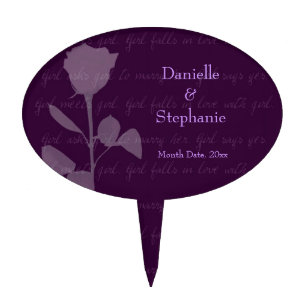 Girl Meets Girl Cake Topper