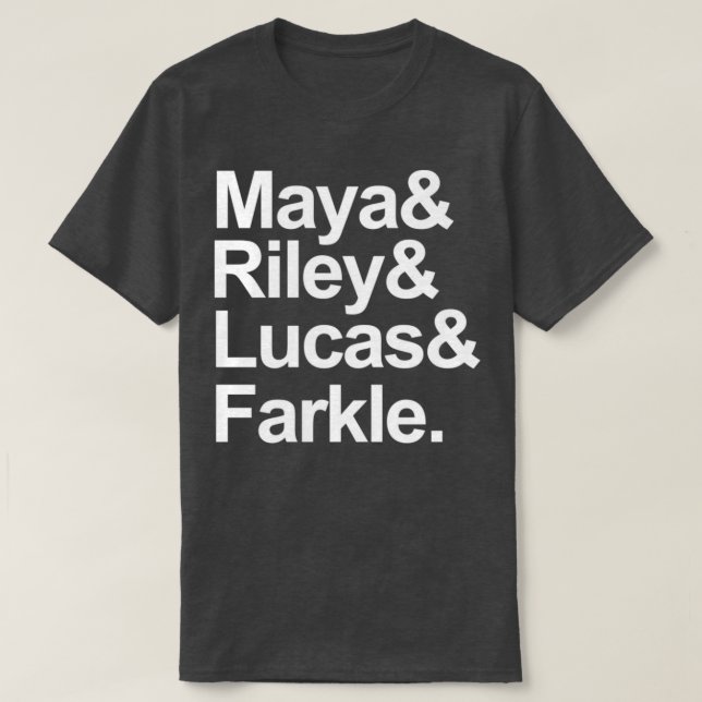 Girl Meets World characters White  T-Shirt (Design Front)