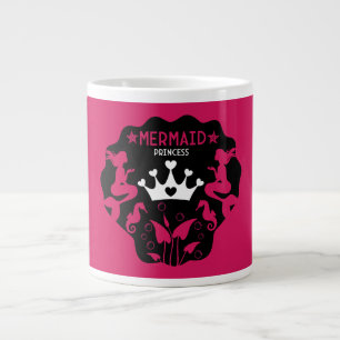 Girl Mermaid Princess Giant Coffee Mug