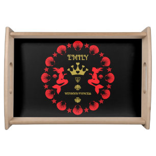 Girl Mermaid Princess Serving Tray