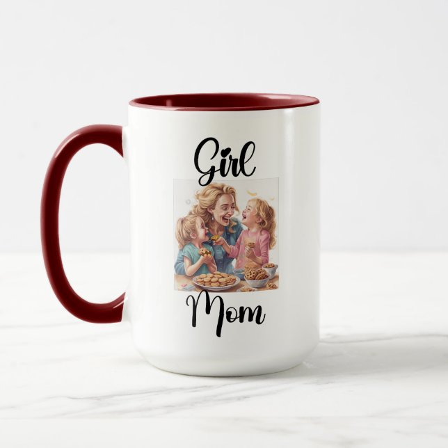 Girl Mom 15oz Mug/Mother's Day Mugs (Left)