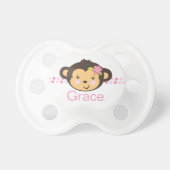 Girl Monkey | Personalized Pacifier (Front)
