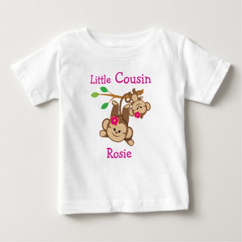 Girl Monkeys Little Cousin Baby T_Shirt