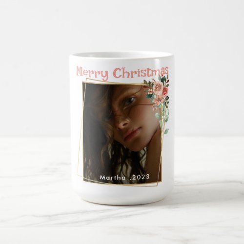 Girl Name 1 Photo christmas Coffee Mug