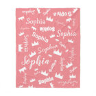 Girl Name Personalized Pink Princess Crown