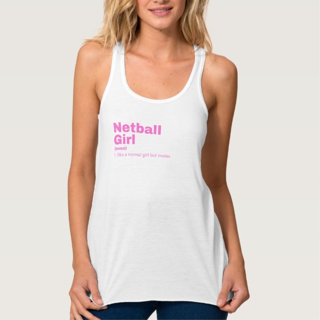 Girl - Netball Tank Top (Front)