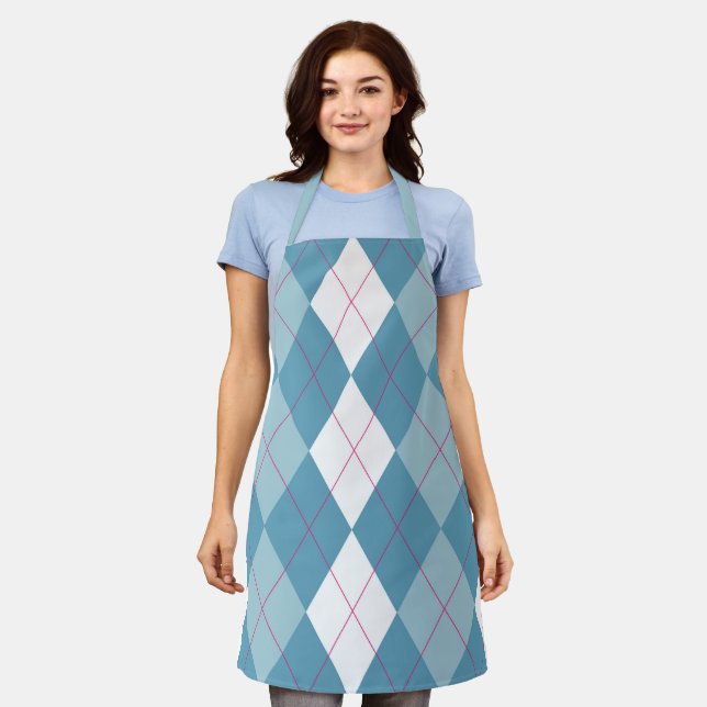 Girl Next Door Argyle Apron (Worn)